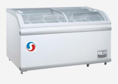 Curve Glass Parlour Freezer